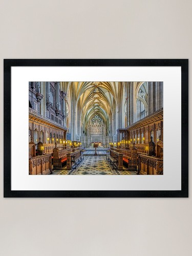 Cathedral aisle framed - cathedral,