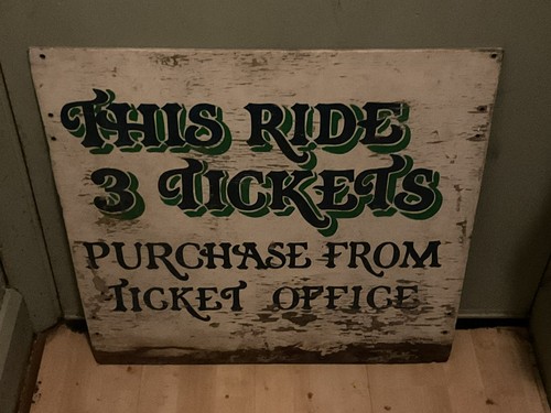Vintage wooden fair ground - wooden,