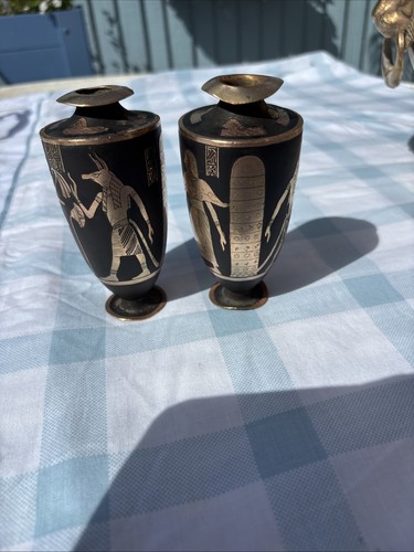 Pair stunning vintage brass - of,