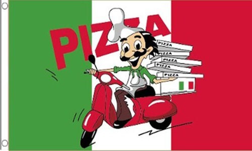 Pizza flag 3 take away - x,
