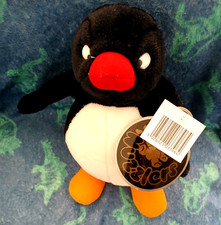 Vintage Nuzzlers Penguin Pingu Style Teddy Soft Toy Comforter Tagged
