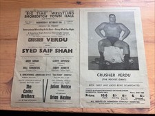 1960s Wrestling Leaflet