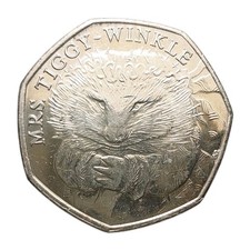 2016 Mrs Tiggy-Winkle 50p Coin