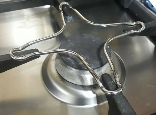 Chrome plated trivet pot - trivet, 2