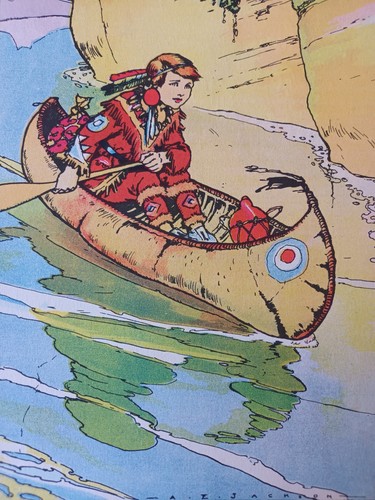 Antique childrens print - print, 1922
