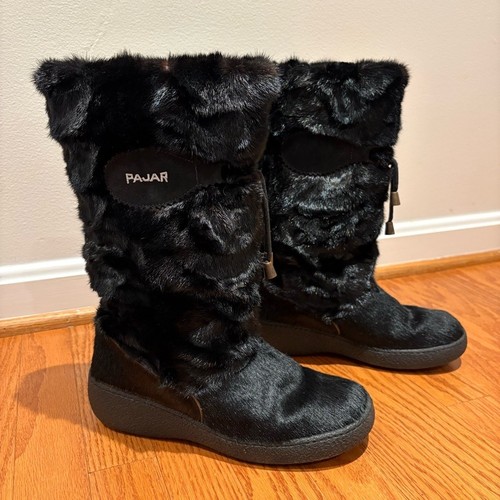 Pajar vintage black fur - pajar, &
