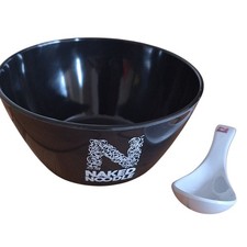 Naked Noodle Bowl And Spoon Advertisement Genuine