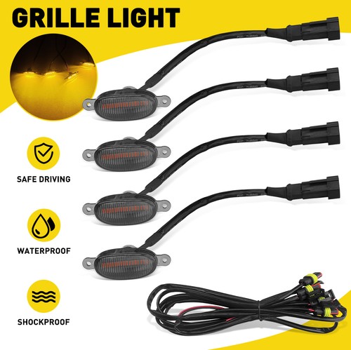 Set yellow front grille - yellow,