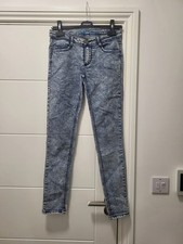 Primark Super Skinny Size 10 Blue Jeans Short Leg