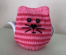 New Hand Knitted Pink/Red