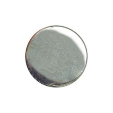 Round Polished Silver Metal