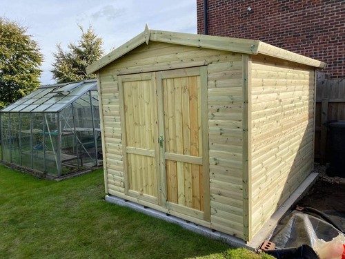 12x8 shed apex garden wooden - shed,