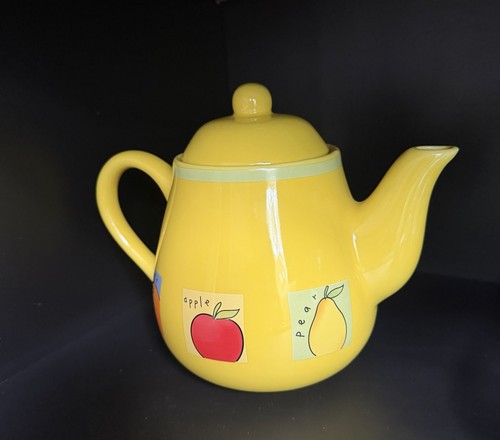 Vintage rayware teapot yellow - rayware,