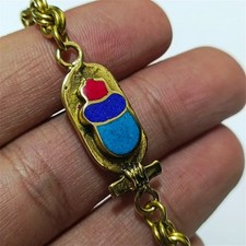 Handmade egyptian scarab brass - egyptian,