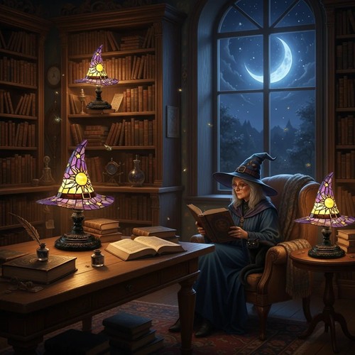 Witch hat table lamp modern - lamp,