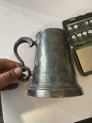 Antique solid silver - antique, tankard