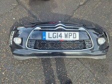 CITROEN DS3 2014 FRONT BUMPER GRILLE FOG LIGHTS BLACK KTV
