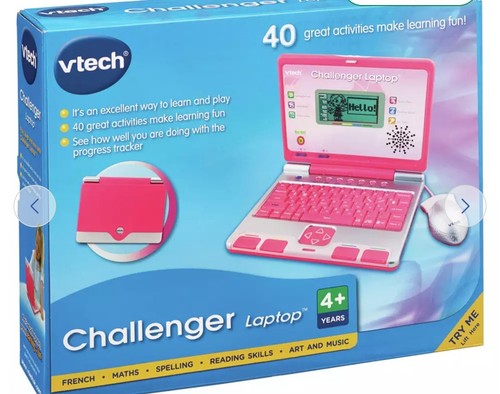 Vtech challenger laptop pink - challenger,