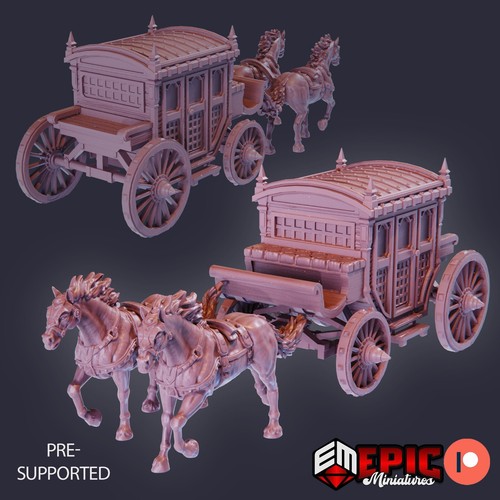 Horse drawn carriage epic - drawn, by