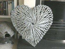 Large wicker swirl - large, hanging