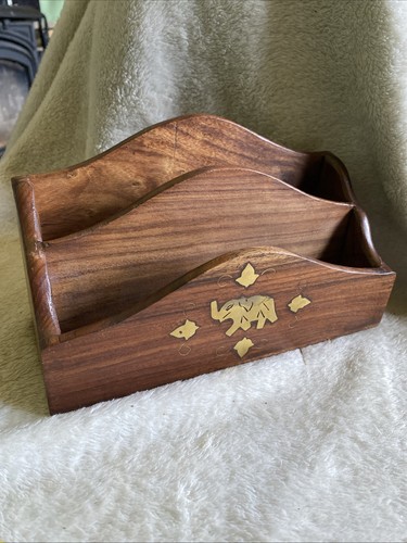 Vintage wooden letter - wooden, tray