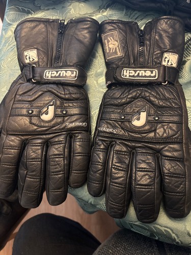 Reusch mens black - black, leather