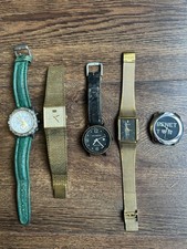 Vintage Watches Job Lot, PEDRE Quartz, Festina, Benetton, HOLOWATCH, Accurist 
