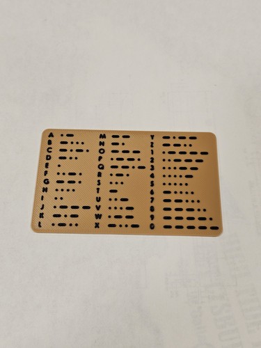 Morse code card coyote - morse,