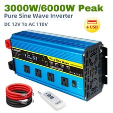 3000W 6000W Pure Sine Wave