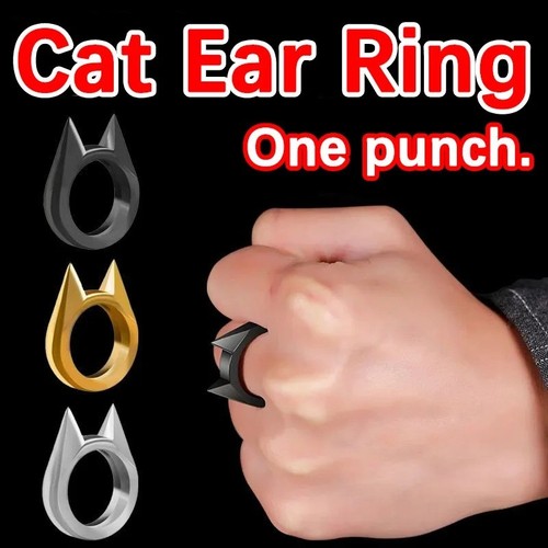 Cat ear finger ring - finger,