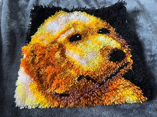 Ready made latch hook wool - ready,
