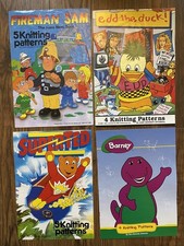 4 Jumper Knitting Pattern book Gary Kennedy Edd Duck Fireman Sam SuperTed Barney