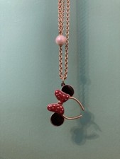 Disney Couture MAWI double chain Minnie Mouse Headband Ears Necklace