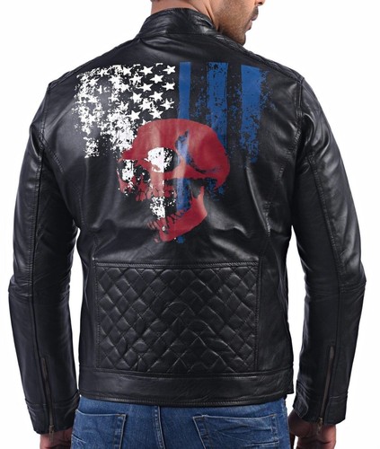 American flag skull print - skull,