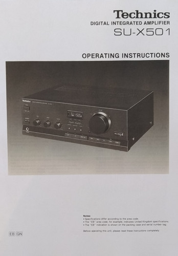 Technics x501 integrated - su-x501,