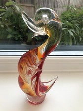Vintage Murano Glass Duck Red