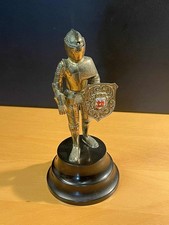 VINTAGE CLOCKWORK  MUSICAL KNIGHT  TABLE LIGHTER - FREE POSTAGE