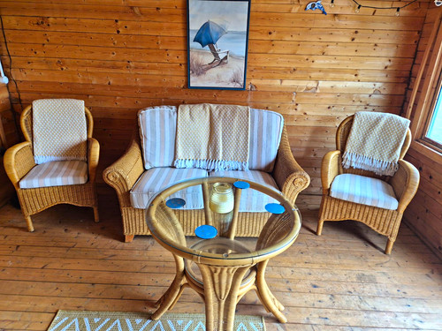 4pc wicker lounge set - lounge, sofa