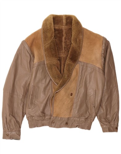 Vintage mens bomber - mens, shearling