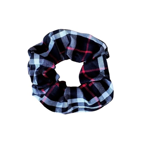 Black white tartan - black,