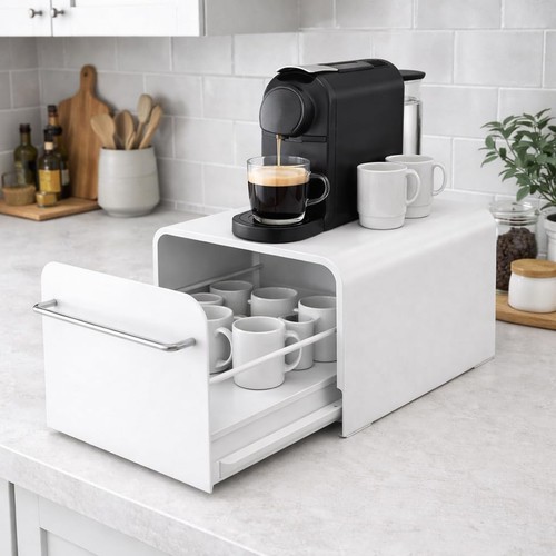 Coffee machine stand with - coffee,