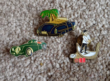 3 x SHELL Enamel Pin Badges -
