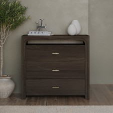 Dark Mango Wood Chest of 3