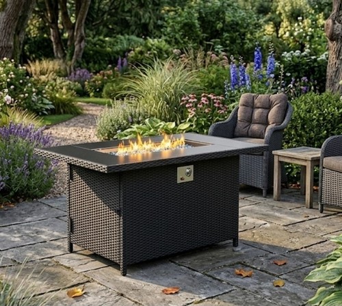 Outdoor propane gas fire pit - outdoor,
