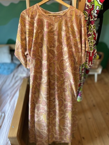 1970s floral kaftan kimono - kaftan,