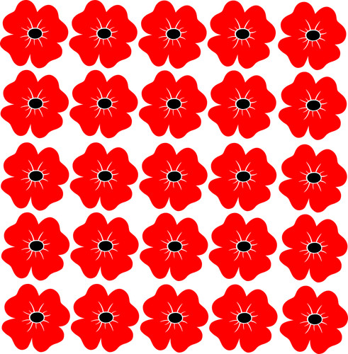 25x remembrance poppies poppy - 25x,