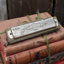 Vintage Hohner Super Chromonica Harmonica Mouth Organ Original Box Germany