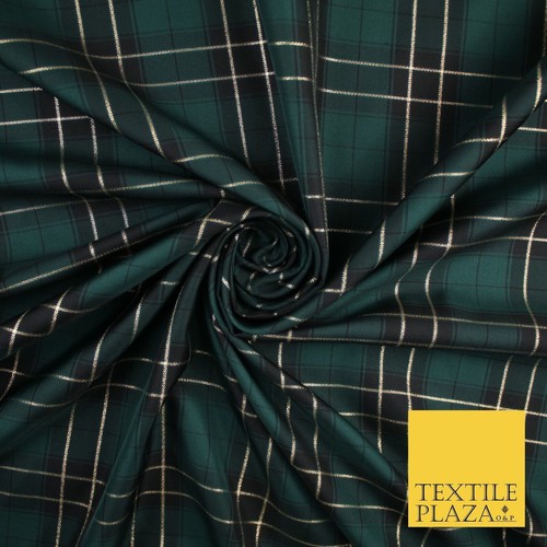 Green black rocket plaid - green,