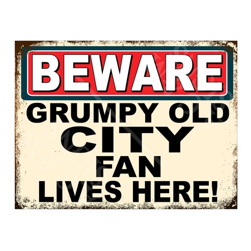 Metal sign plaque beware - sign,