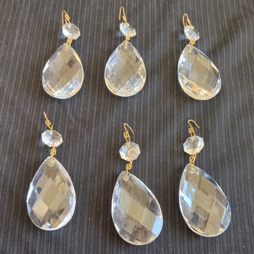 Glass chandelier droplets - glass,